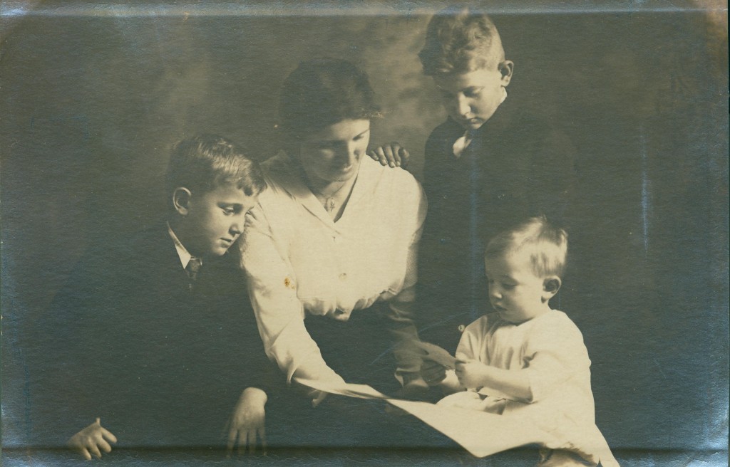 Ellen Spoden and her three sons